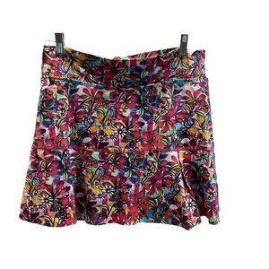 Dona Jo Skirt Skort Size 3 / XL‎ Colorful Floral Tropical Golf Tennis Pickleball